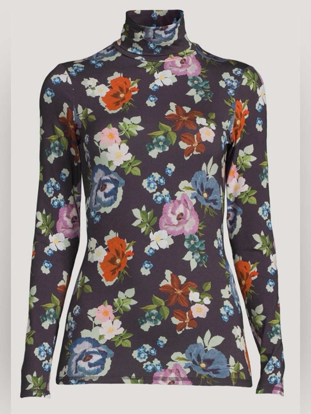 #261 SMYTHE Black with Floral (Retail $250CAD) Long Sleeve Top